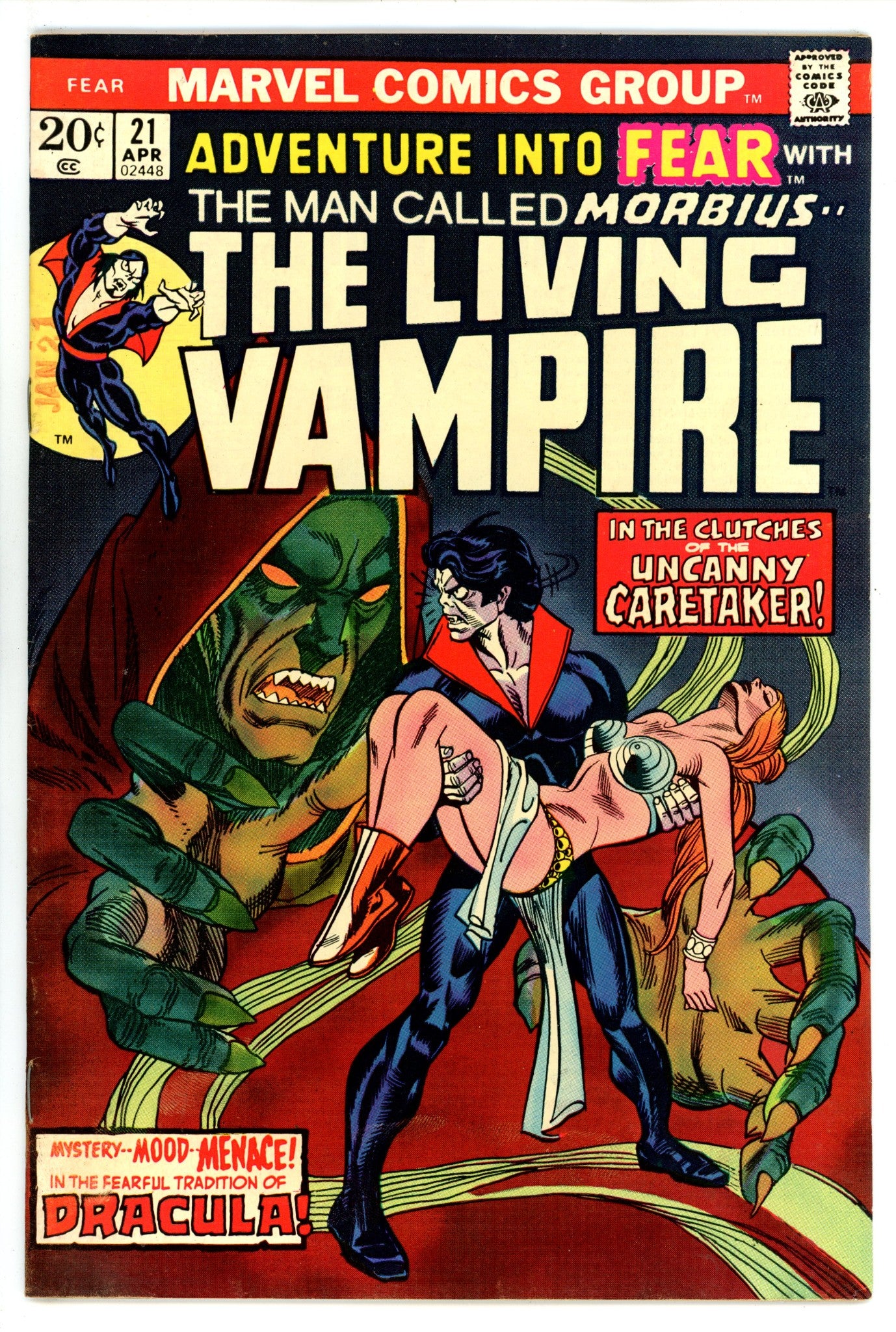 Fear 21 FN/VF (7.0) (1974) 