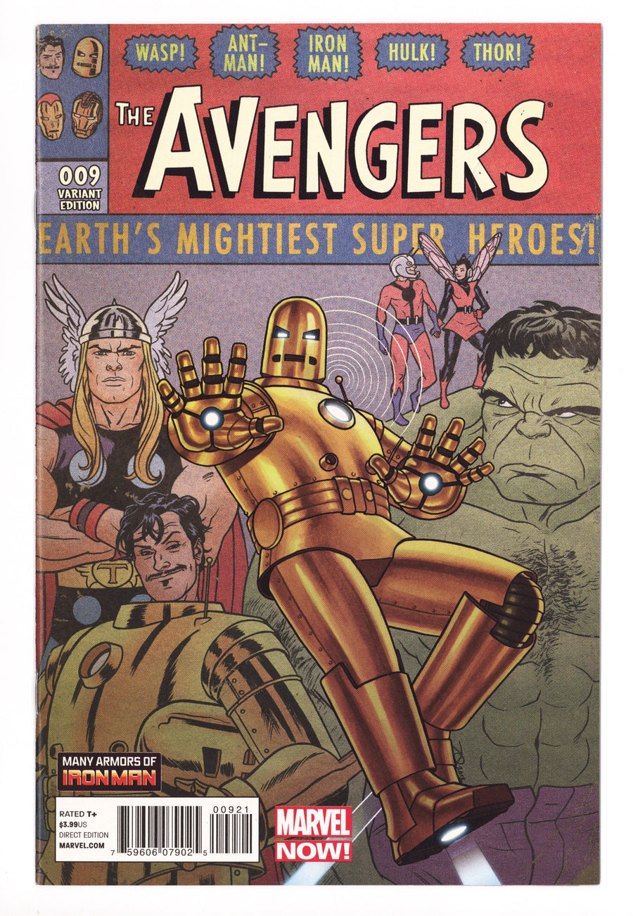 Avengers Vol 5 9 NM- (9.2) (2013) Quinones Iron Man Incentive Variant 