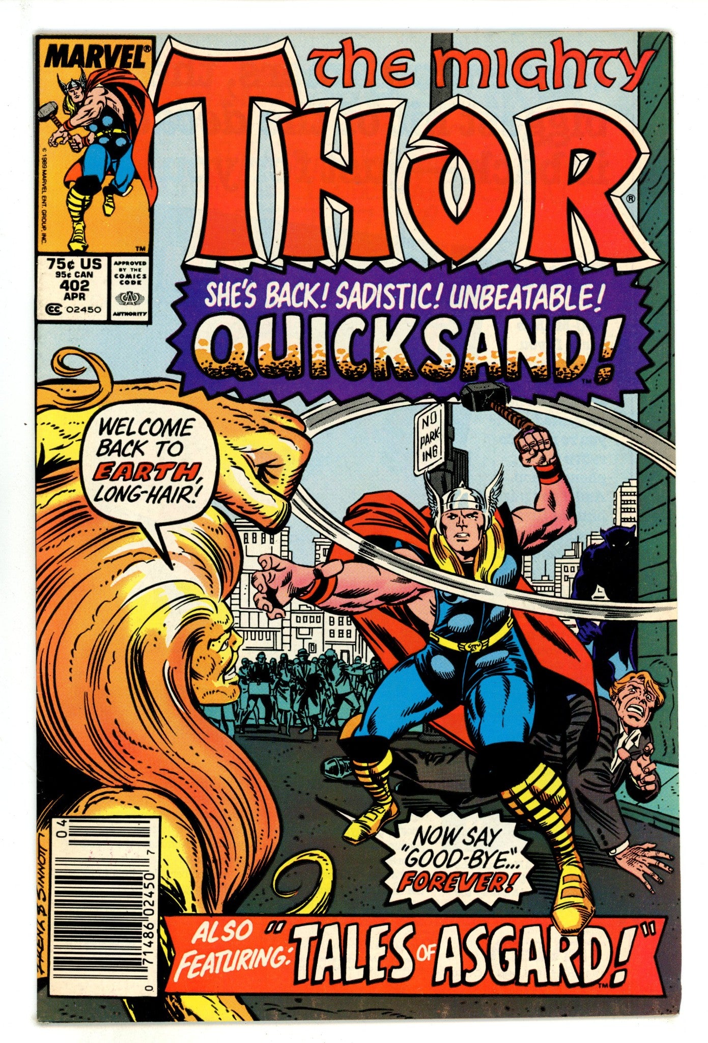Thor Vol 1 402  Mid Grade   (1989)     Newsstand  