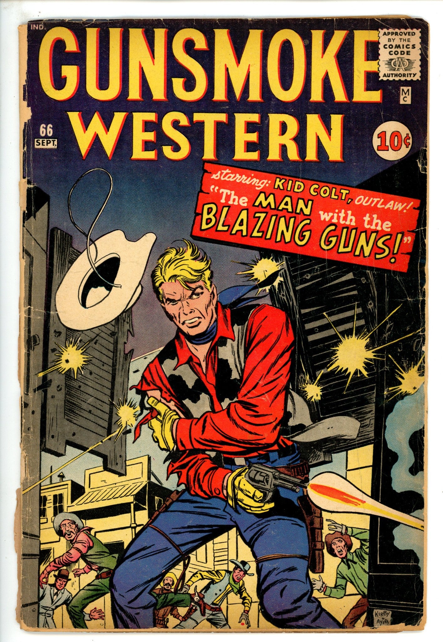 Gunsmoke Western 66 Spine Completely Split (1961)