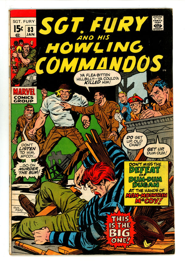 Sgt. Fury 83 VG/FN (5.0) (1971)