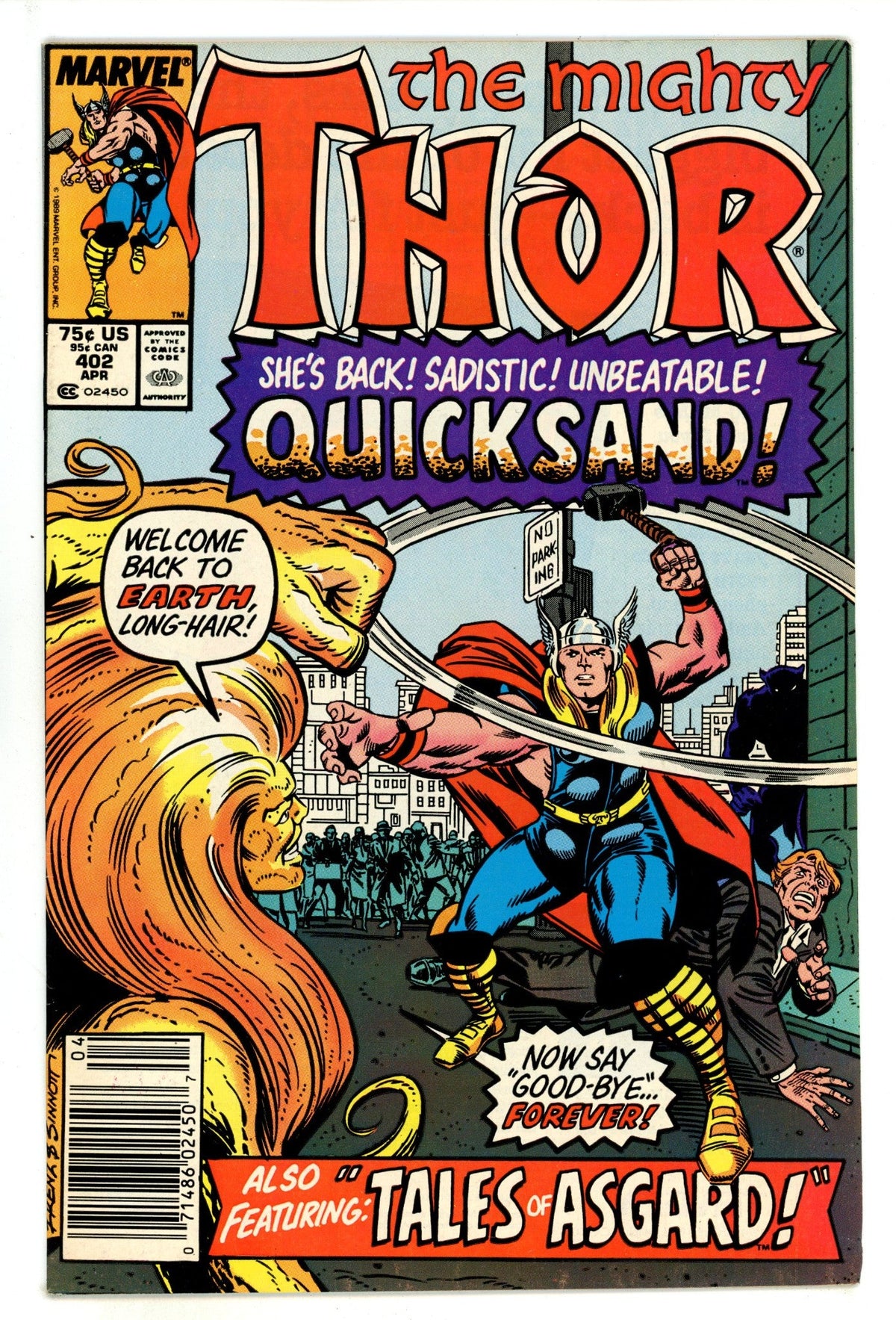 Thor Vol 1 402  Mid Grade   (1989)   Newsstand