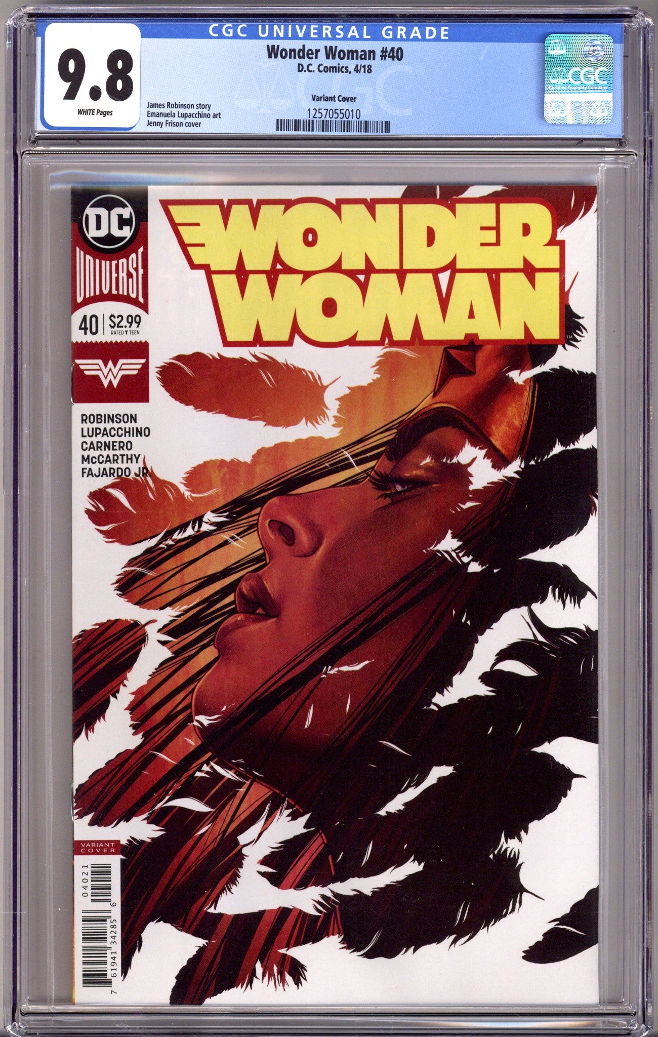 Wonder Woman Vol 5 40 CGC 9.8 (NM/M) (2018) Frison Variant 