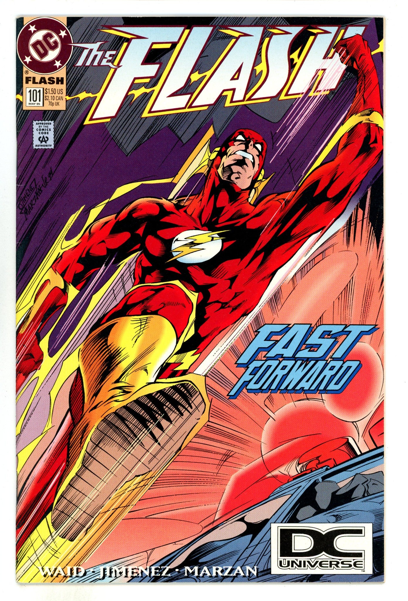 Flash Vol 2 101 FN/VF (7.0) (1995) DC Universe Logo 
