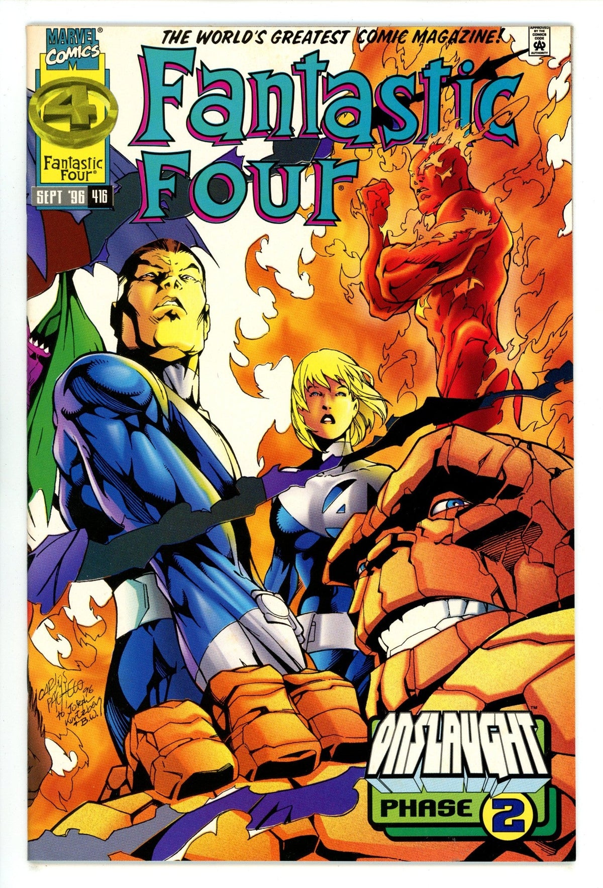 Fantastic Four Vol 1 416  High Grade   (1996)