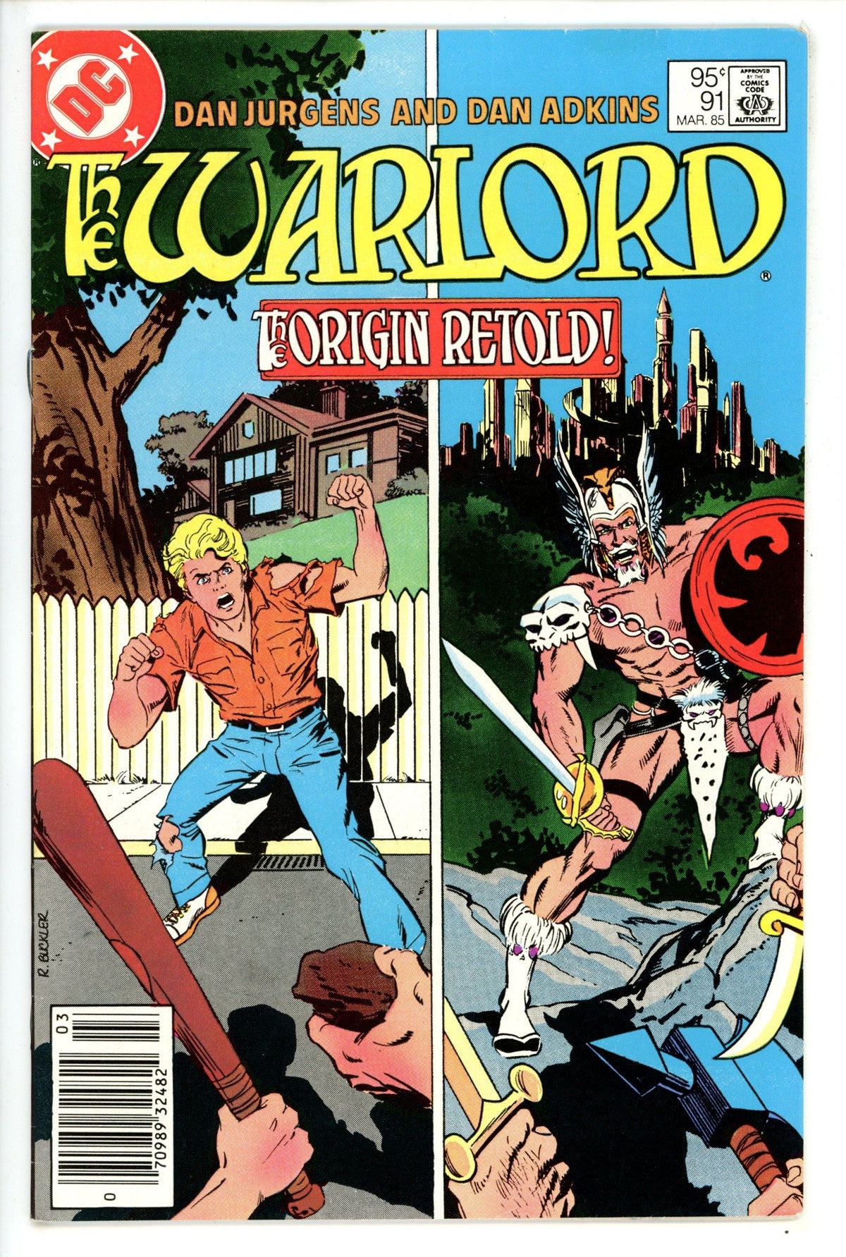 Warlord Vol 1 91  Mid Grade   (1985)   Canadian Price Variant