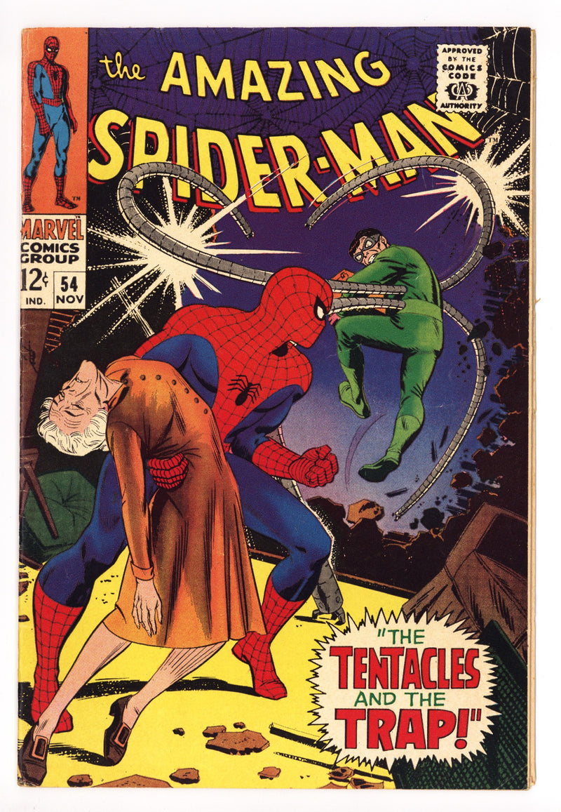 The Amazing Spider-Man Vol 1 54 FN- (5.5) Manufactured W/O Bottom Staple (1967) 
