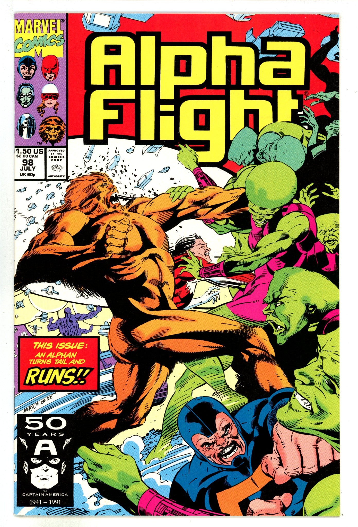 Alpha Flight Vol 1 98 High Grade (1991) 