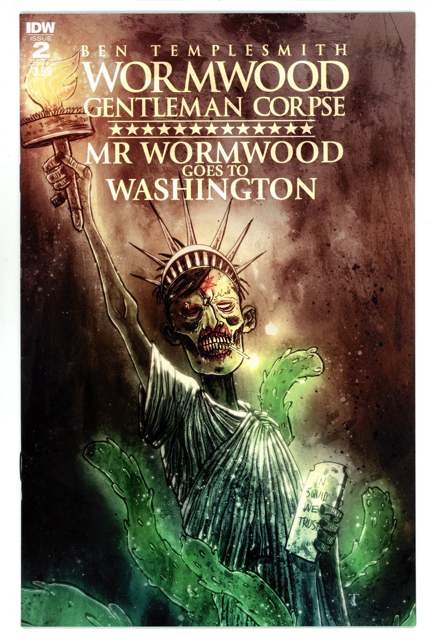 Wormwood: Gentleman Corpse: Mr Wormwood Goes to Washington   2  High Grade   (2017) Templesmith     Variant  