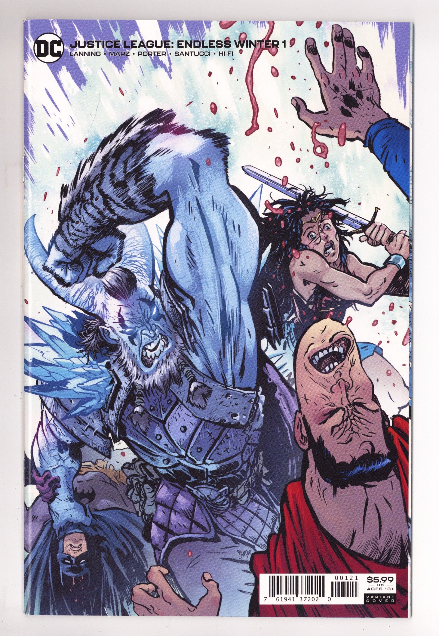 Justice League: Endless Winter   1  High Grade   (2021) Johnson     Variant  
