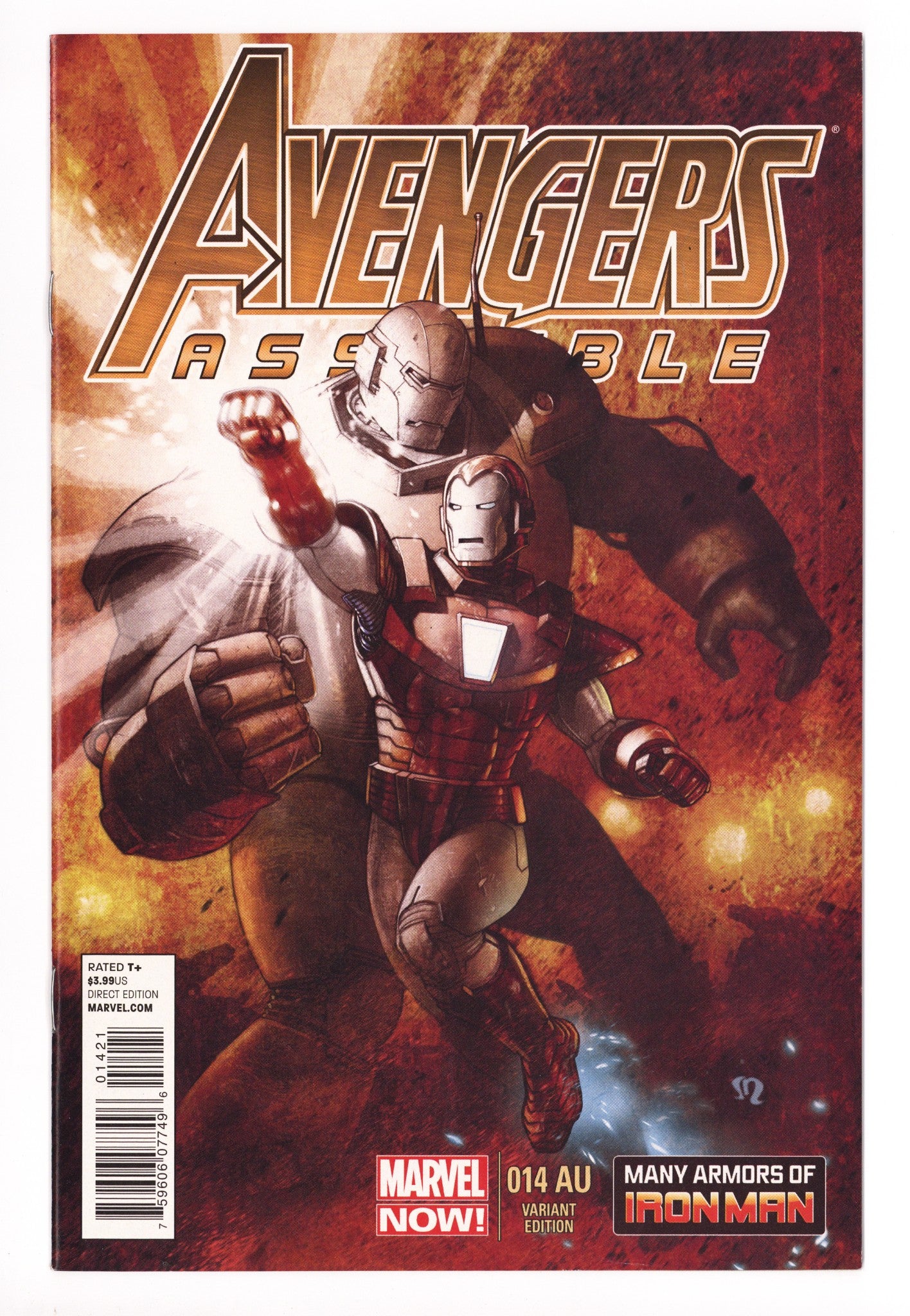 Avengers Assemble Vol 2 14 NM- (9.2) (2013) Roux Iron Man Incentive Variant 