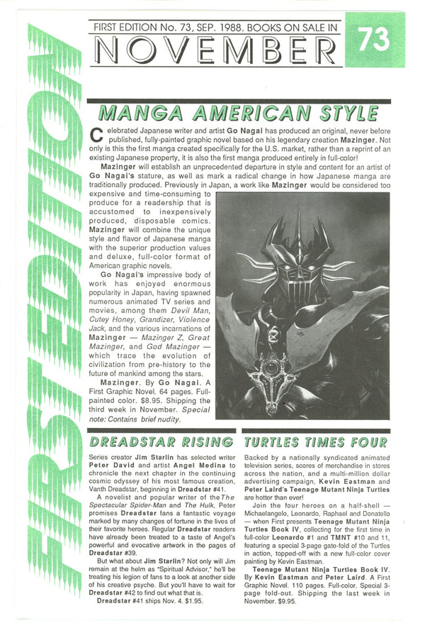 First Edition 73 NM- (1988)