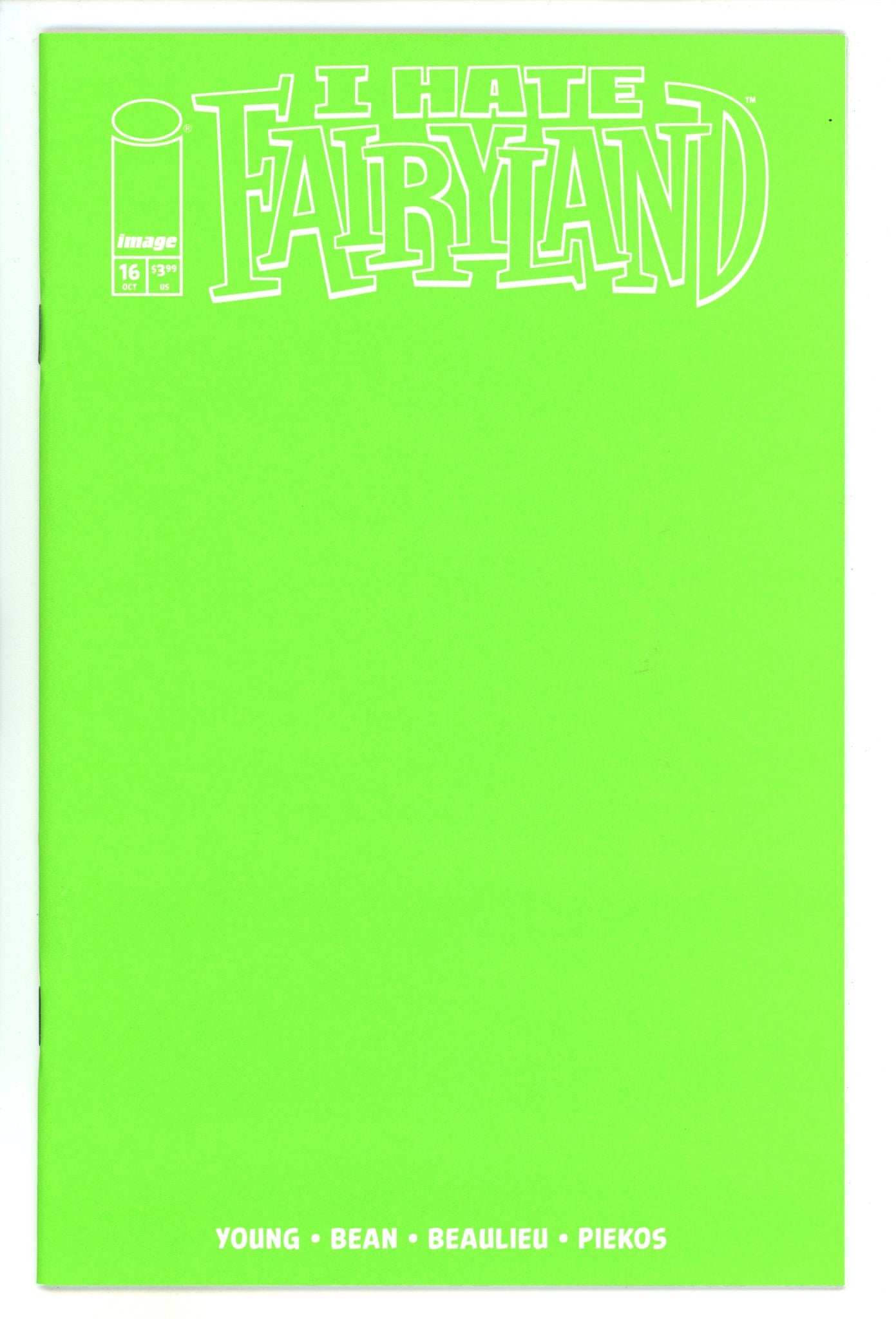 I Hate Fairyland Vol 2 16 Blank Variant (2024)