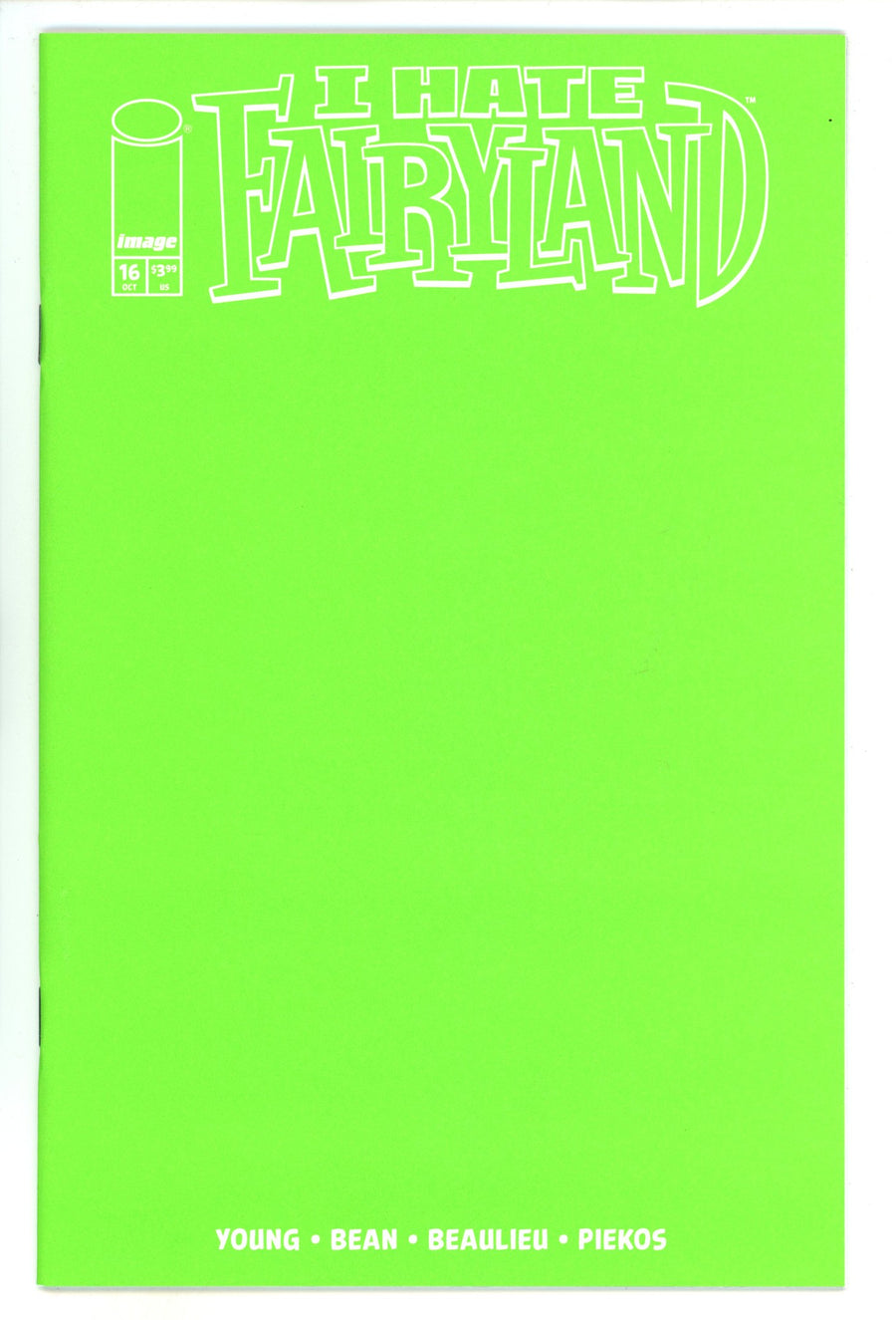 I Hate Fairyland Vol 2 16 Blank Variant (2024)