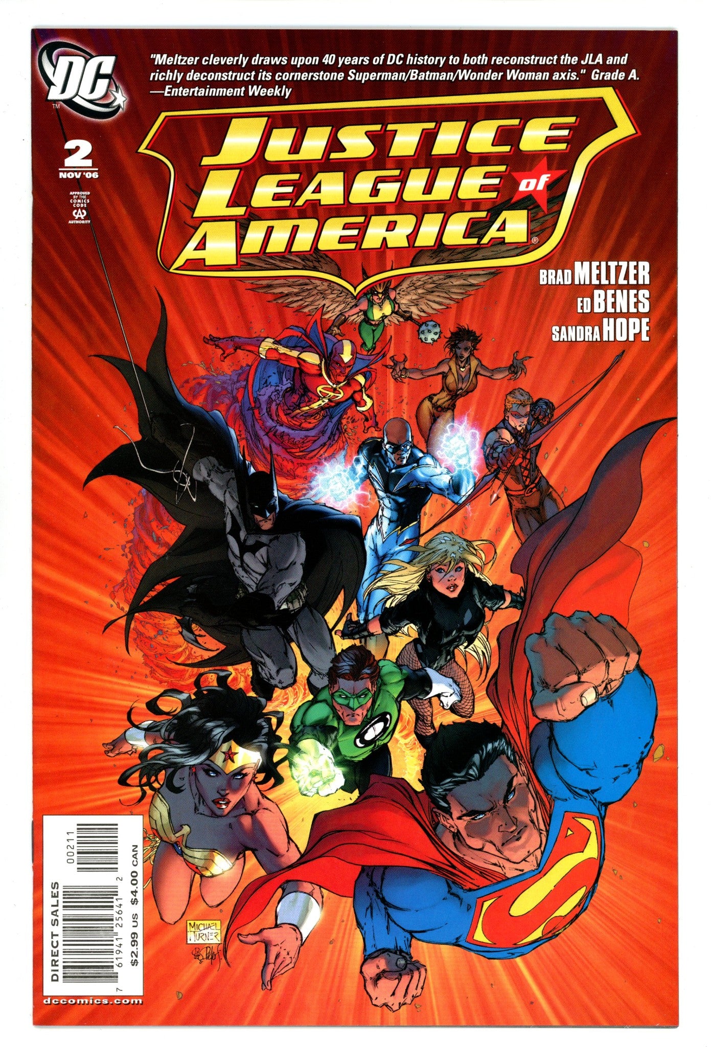 Justice League of America Vol 2 2 High Grade (2006) 