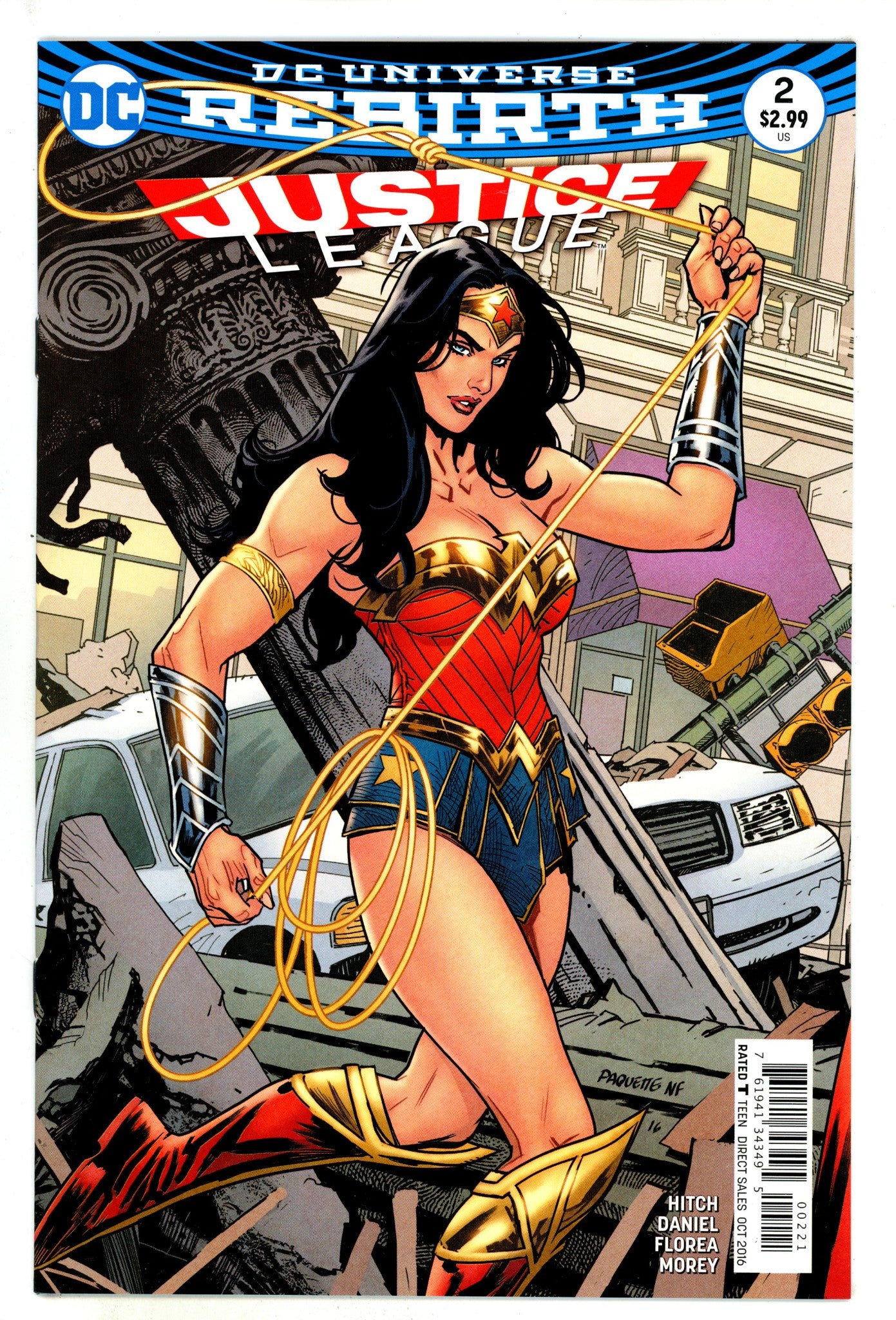 Justice League Vol 2 2 High Grade (2016) Paquette Variant 