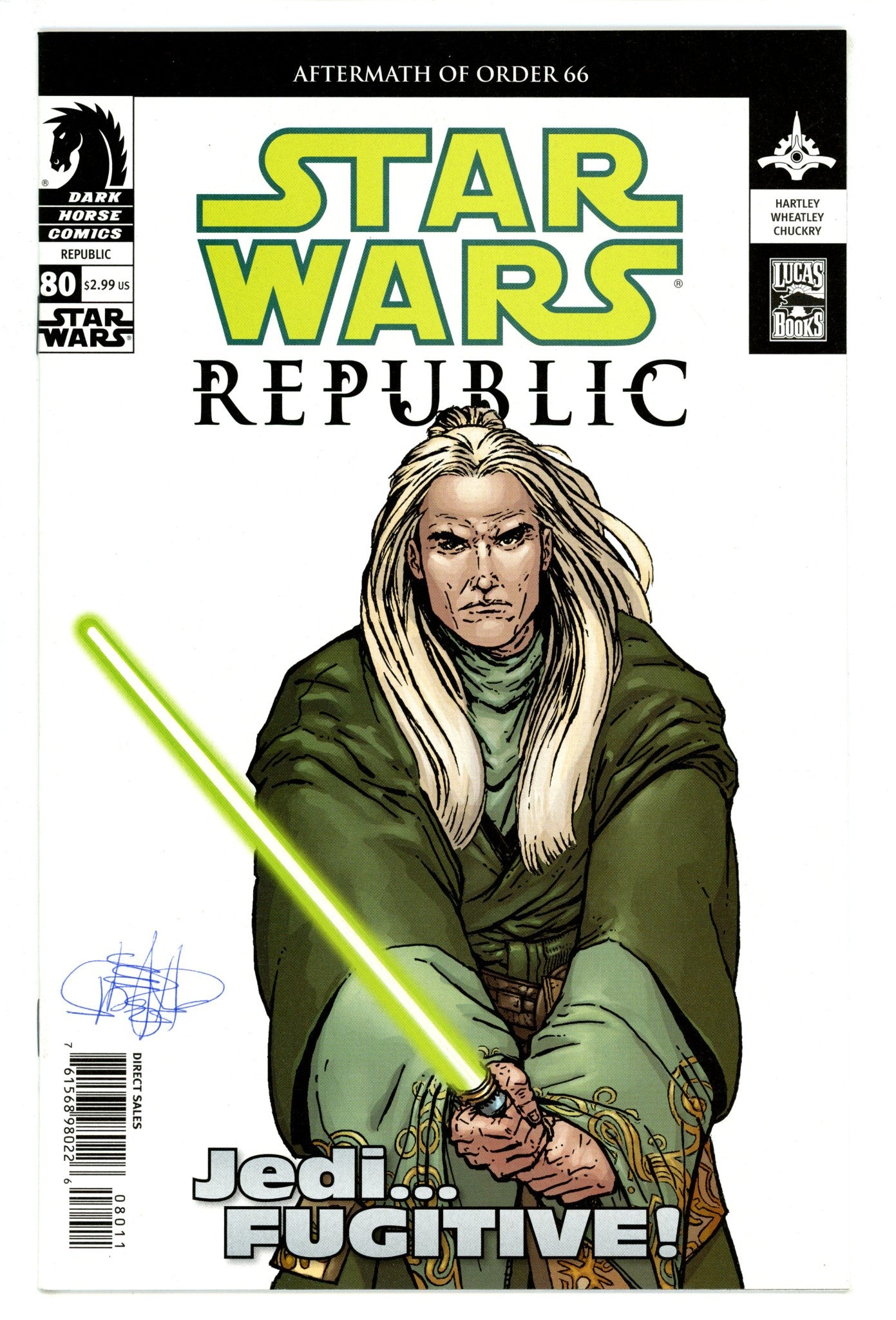 Star Wars: Republic 80 VF/NM (9.0) (2005) Signed x1 Cover Douglas Wheatley 