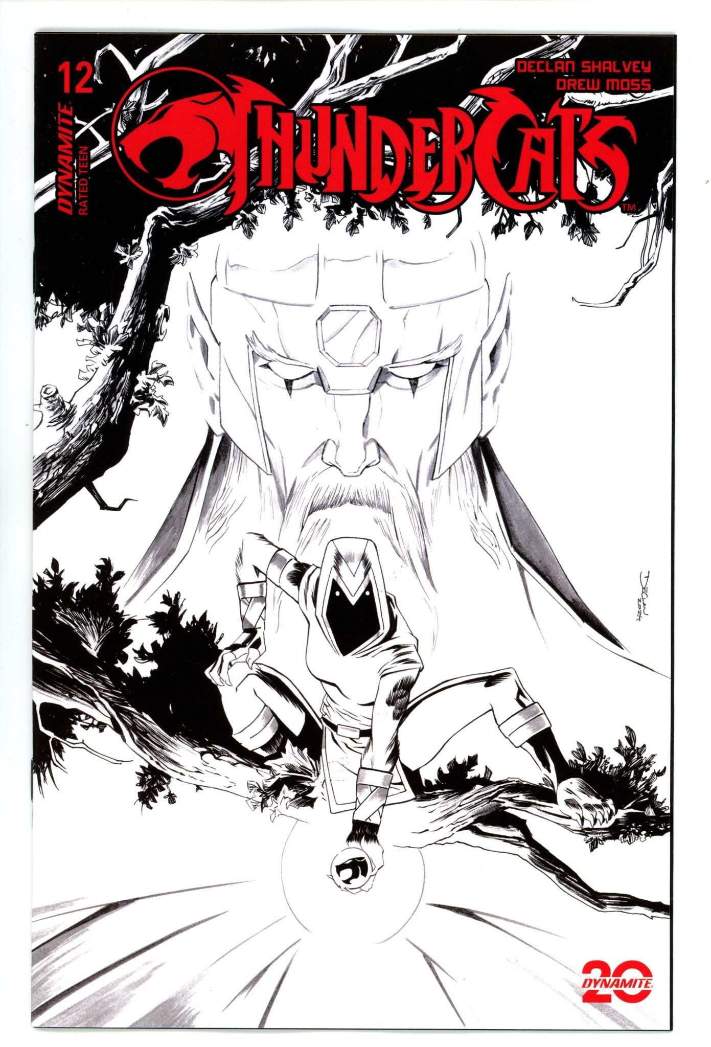 Thundercats 12 Shalvey B&W Incentive Variant (2025)