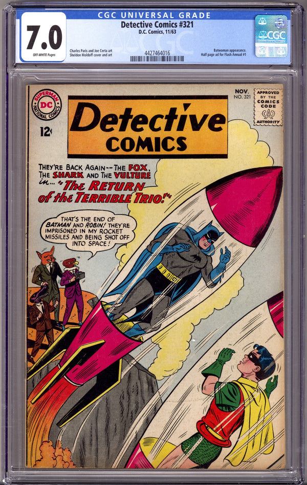 Detective Comics Vol 1 321 CGC 7.0 (FN/VF) (1963)