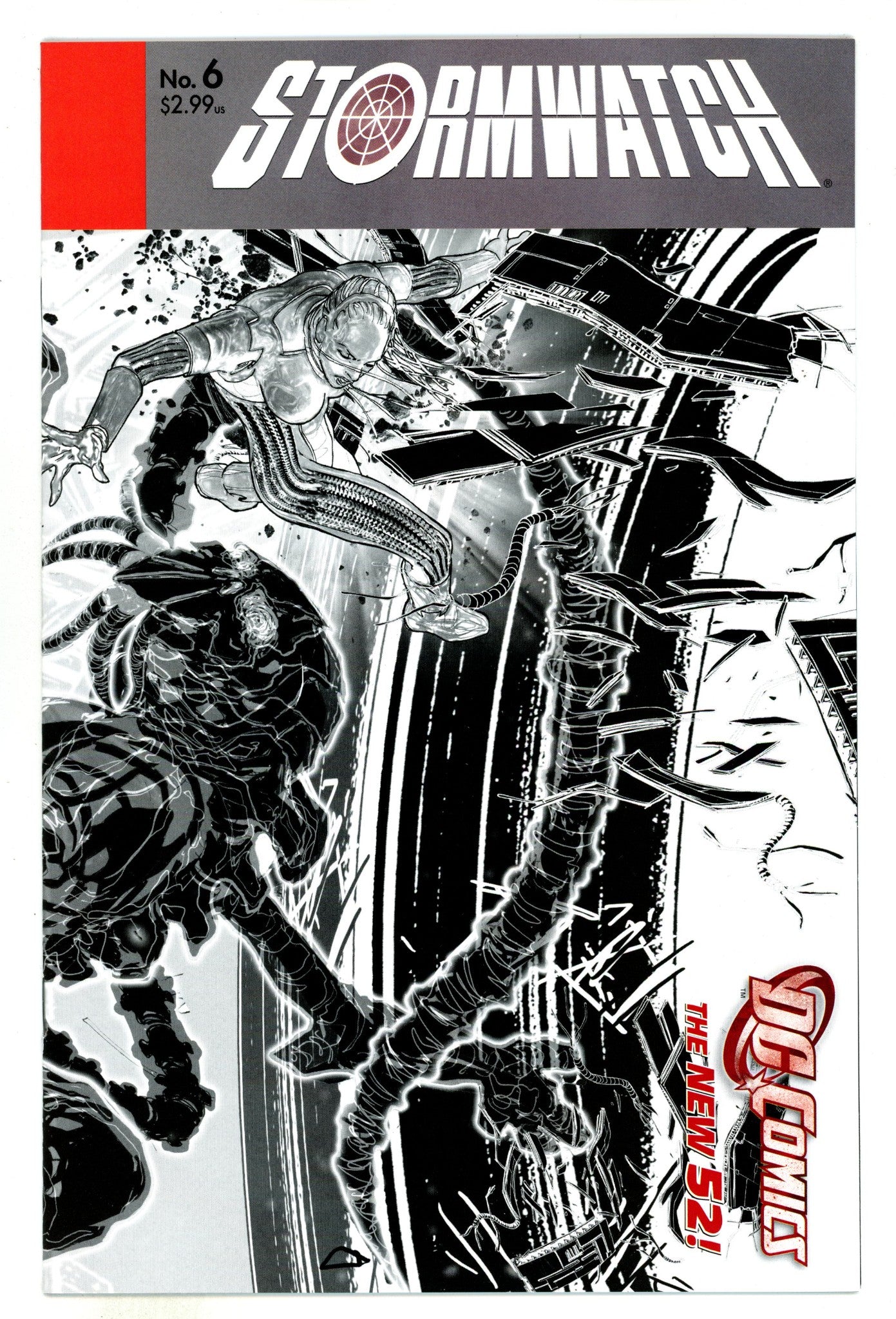 Stormwatch Vol 3 6 High Grade (2012) Sepulveda B&W Incentive Variant 