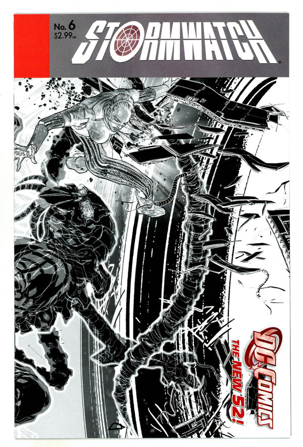 Stormwatch Vol 3 6 High Grade (2012) Sepulveda B&W Incentive Variant