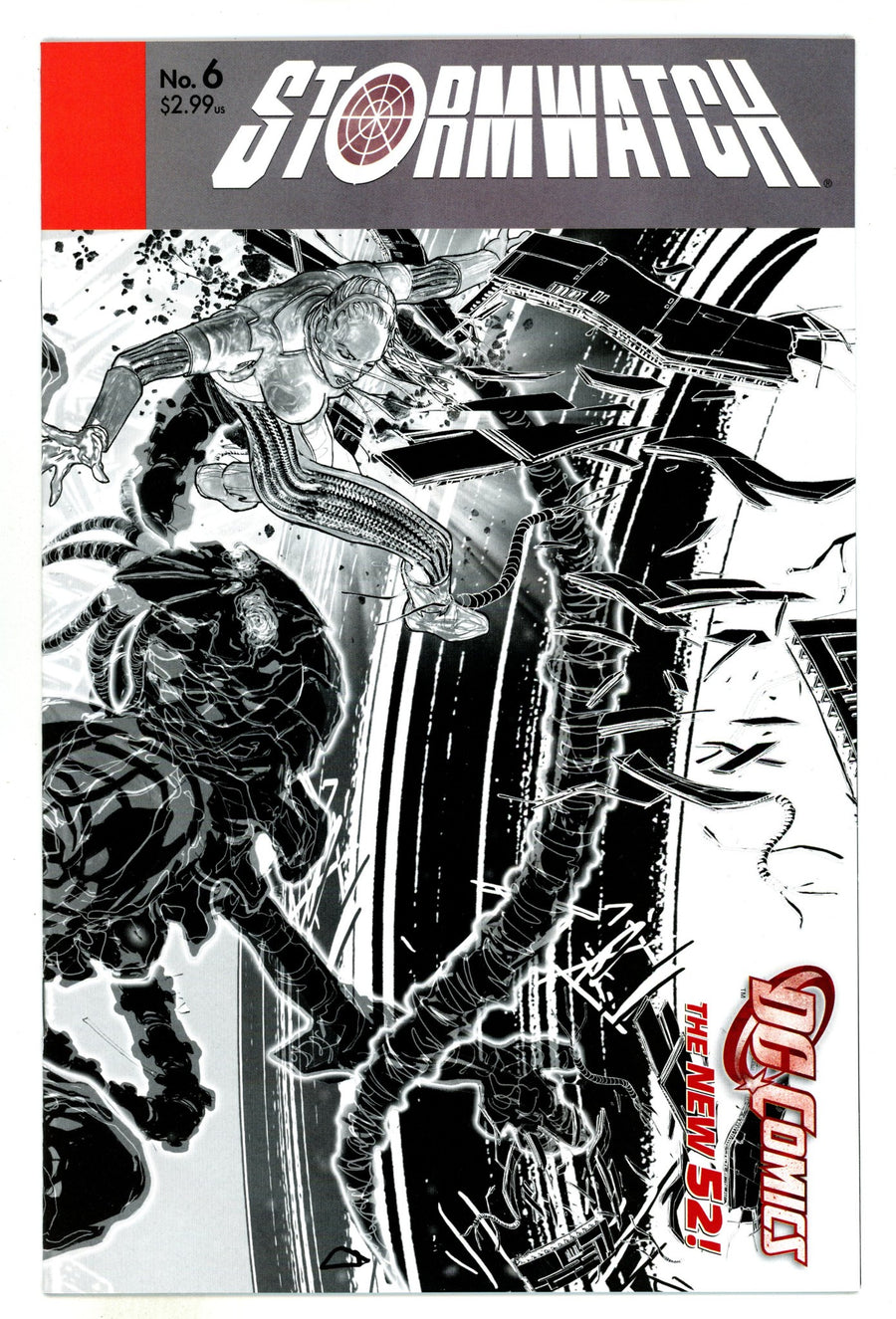 Stormwatch Vol 3 6 High Grade (2012) Sepulveda B&W Incentive Variant 
