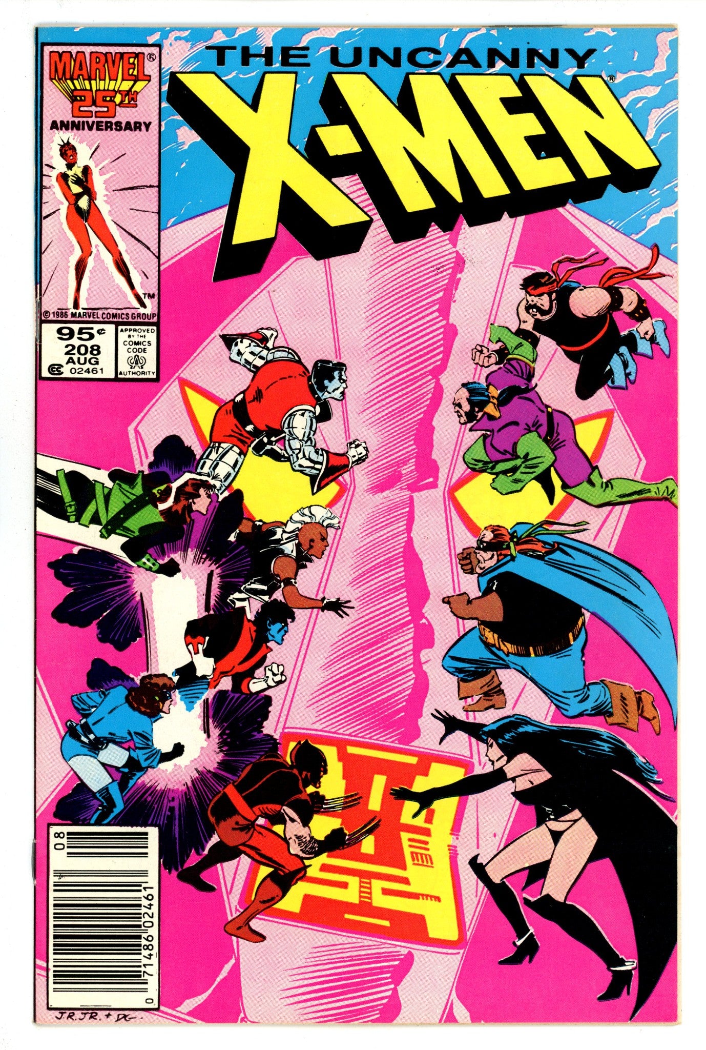 The Uncanny X-Men Vol 1 208 FN/VF (7.0) (1986) Canadian Price Variant 