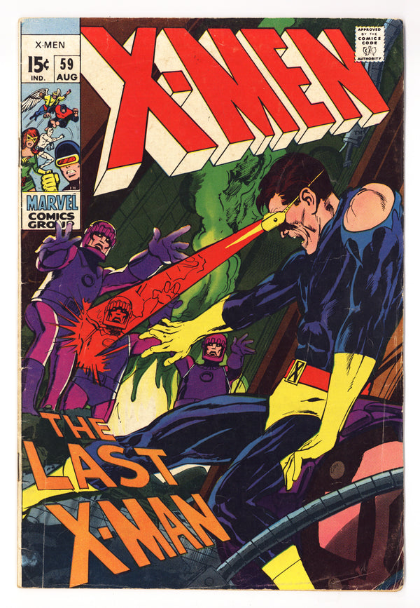 The X-Men Vol 1 59  VG (4.0)   (1969)