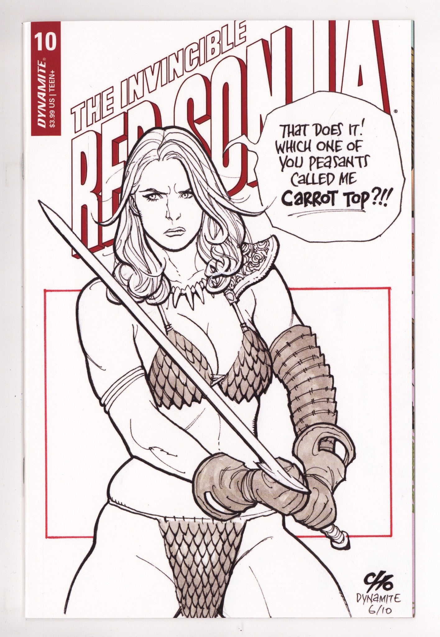 The Invincible Red Sonja   10  High Grade   (2022) Cho     Variant  