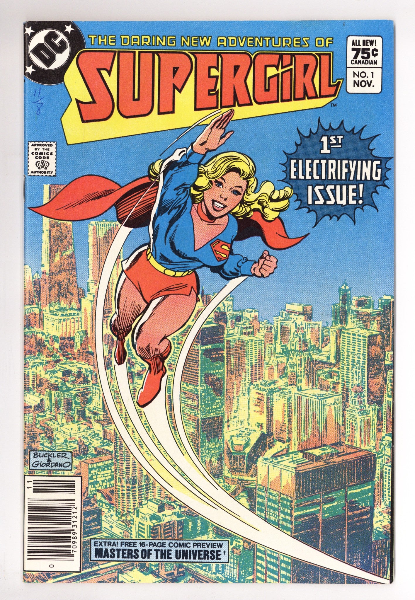The Daring New Adventures of Supergirl 1 VF+ (8.5) (1982) Canadian Price Variant 