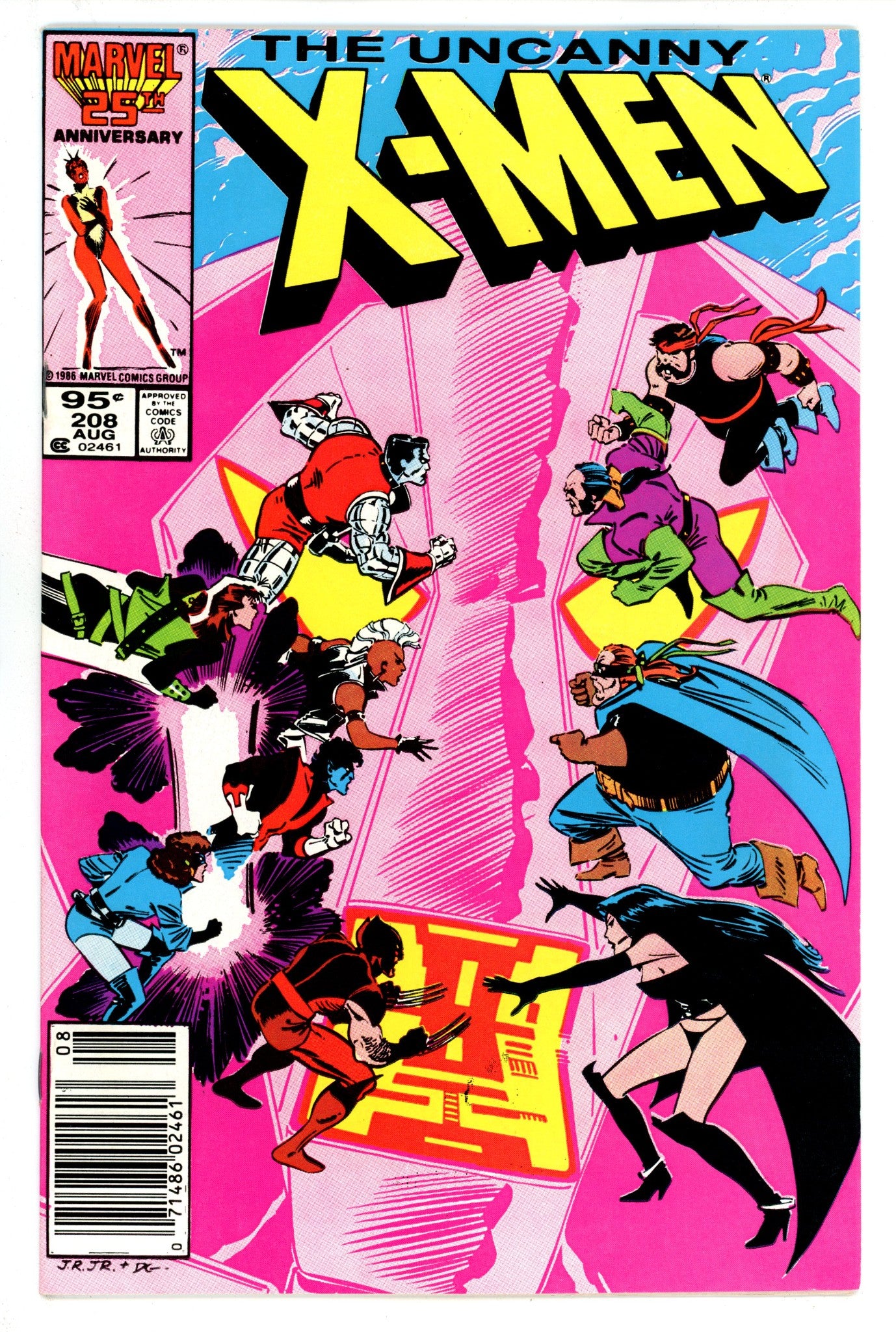 The Uncanny X-Men Vol 1 208 VF (8.0) (1986) Canadian Price Variant 