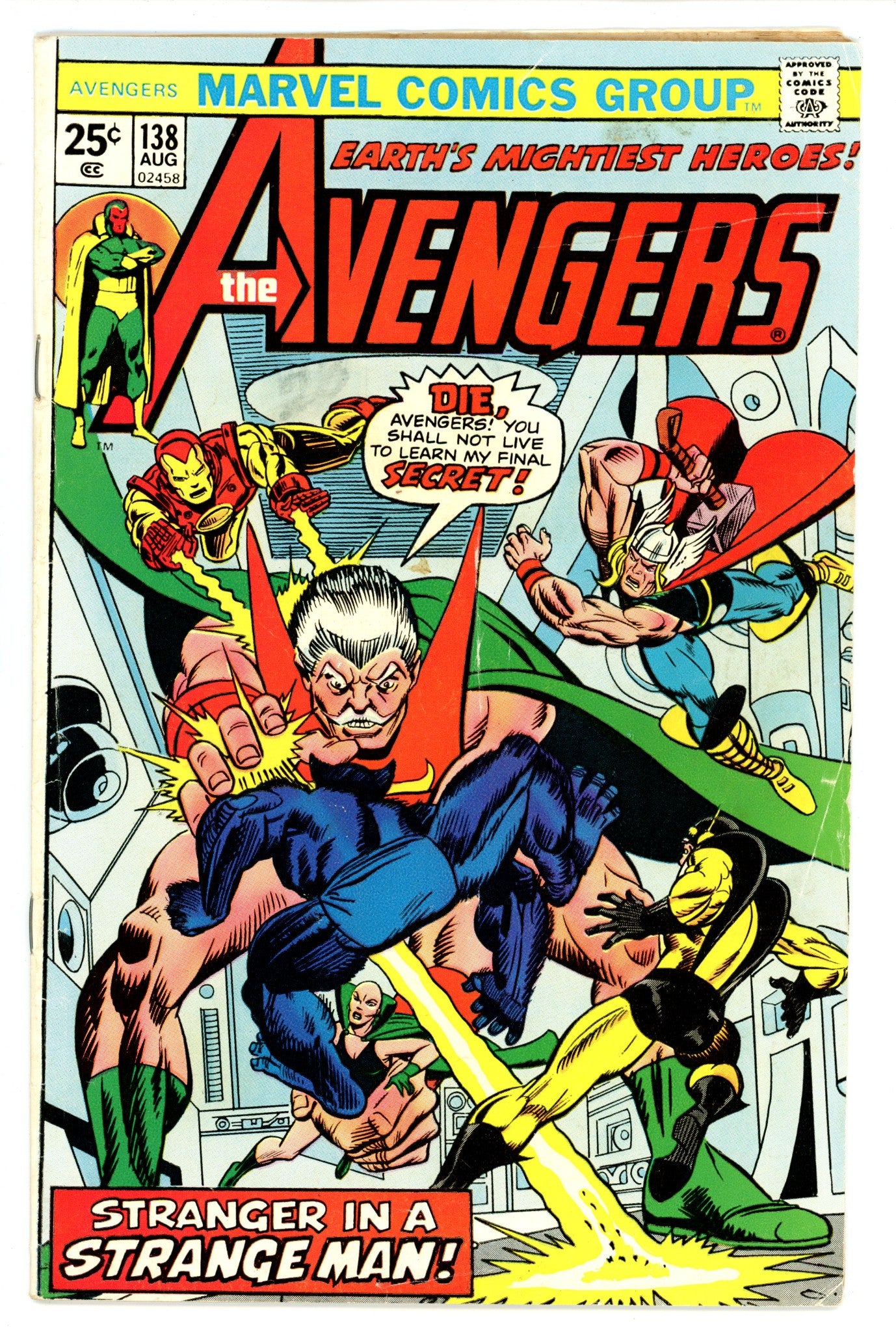 The Avengers Vol 1 138 VG- (3.5) (1975) 