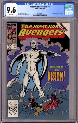 West Coast Avengers Vol 2 45 CGC 9.6 (NM+) (1989)