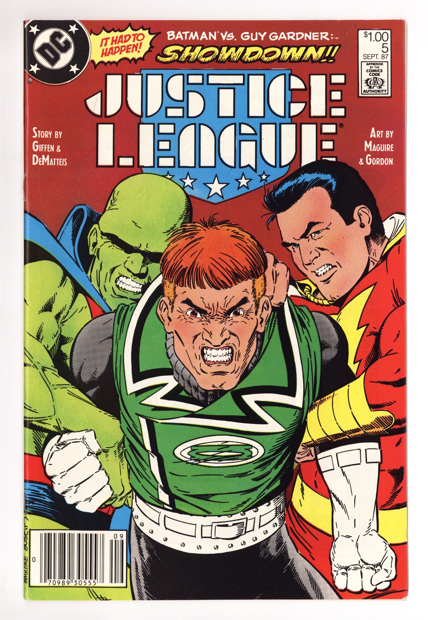 Justice League 5 NM- (9.2) (1987) Canadian Price Variant 