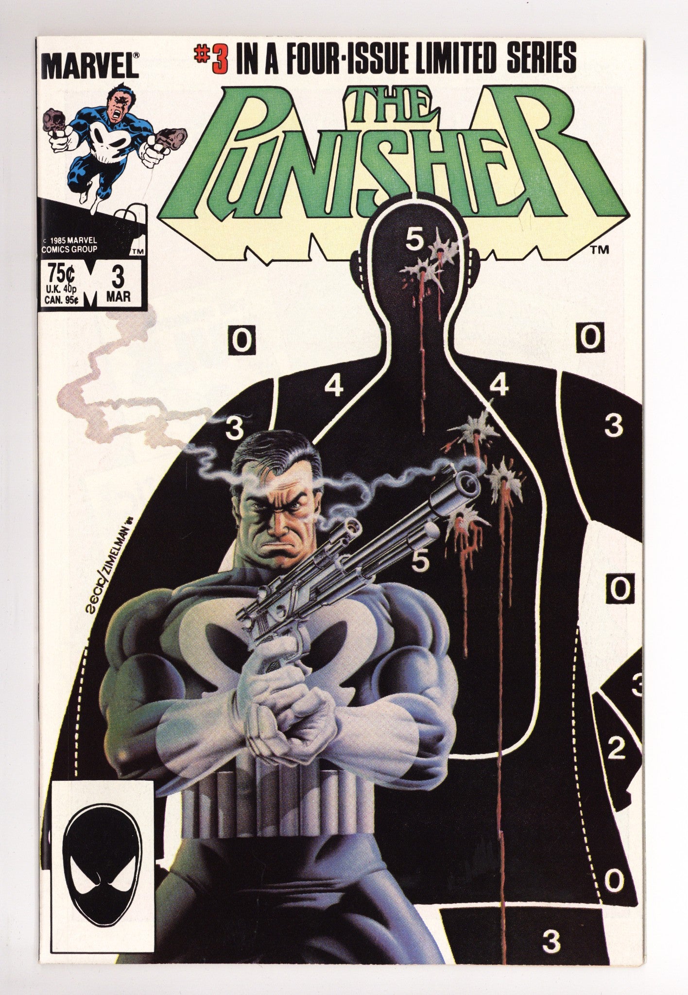 The Punisher Vol 1 3 NM- (9.2) (1986) 