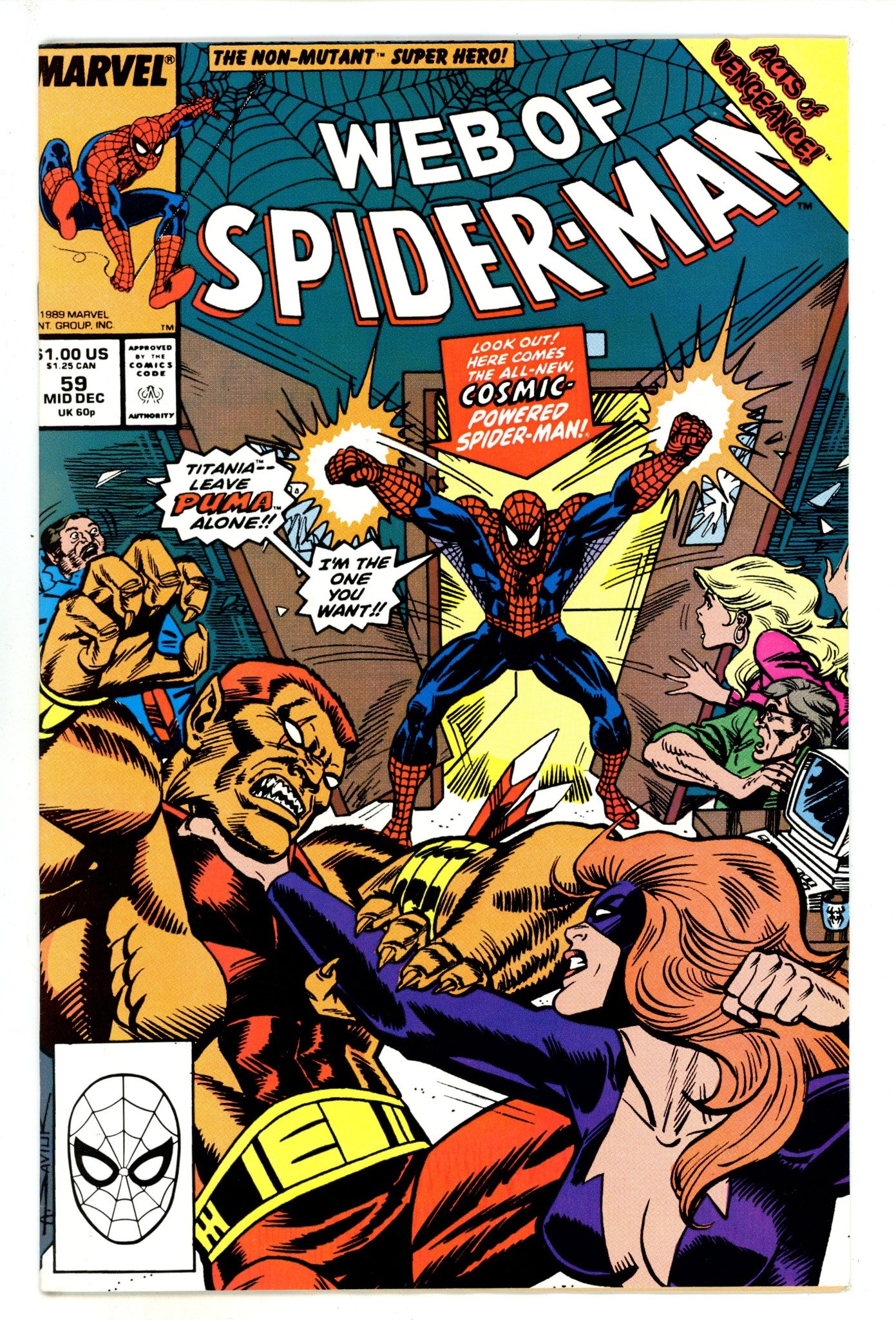 Web of Spider-Man Vol 1 59 Mid Grade (1989) 