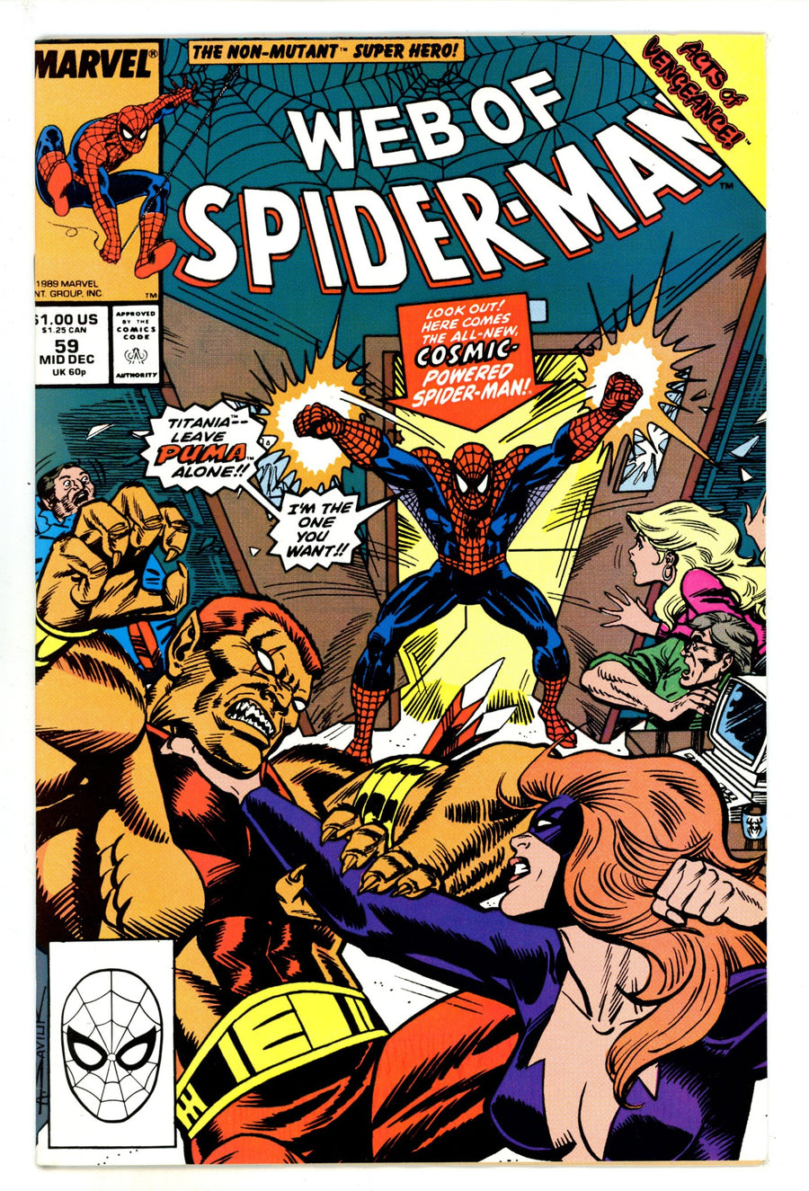 Web of Spider-Man Vol 1 59 Mid Grade (1989) 