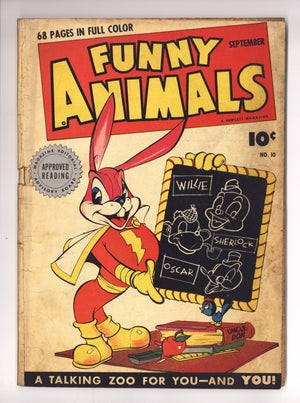 Fawcett's Funny Animals 10 VG- (3.5) (1943)