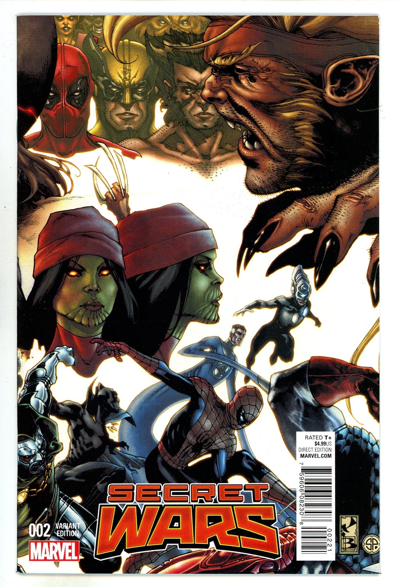 Secret Wars 2 High Grade (2015) Bianchi Incentive Variant 