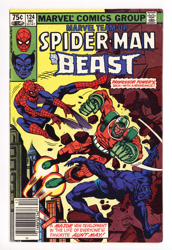 Marvel Team-Up Vol 1 124 Low Grade (1982) Canadian Price Variant 