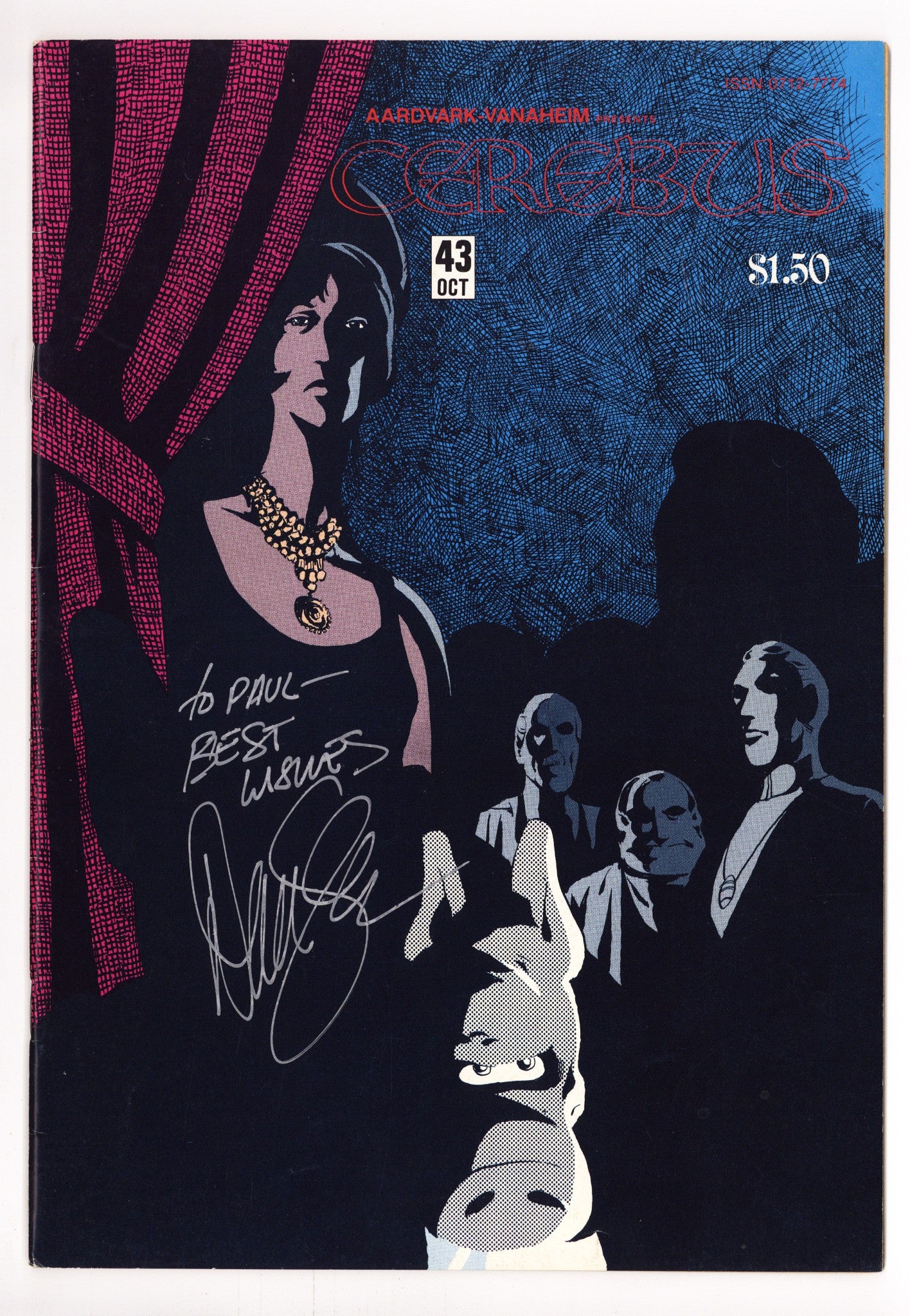 Cerebus 43 FN (6.0) (1982) Signed x1 Cover Dave Sim 