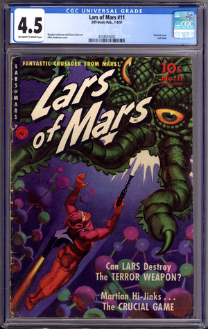 Lars of Mars 11 CGC 4.5 (VG+) (1951)