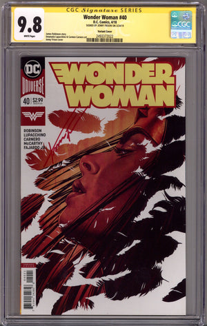 Wonder Woman Vol 5 40 CGC 9.8 (NM/M) (2018) Frison Variant Signed x1 Cover Jenny Frison