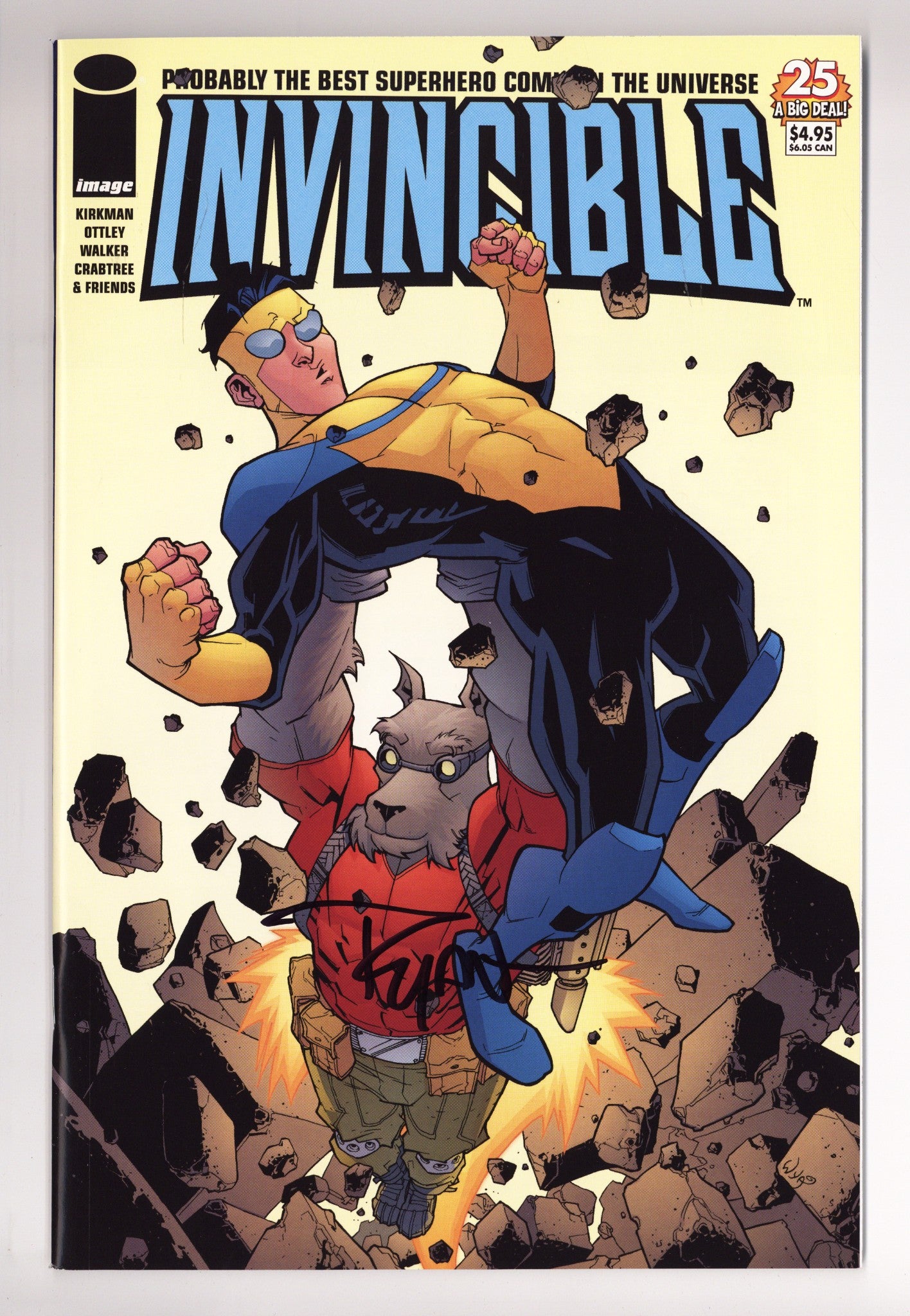 Invincible 25 VF+ (8.5) (2005) Signed x1 Cover Ryan Ottley 