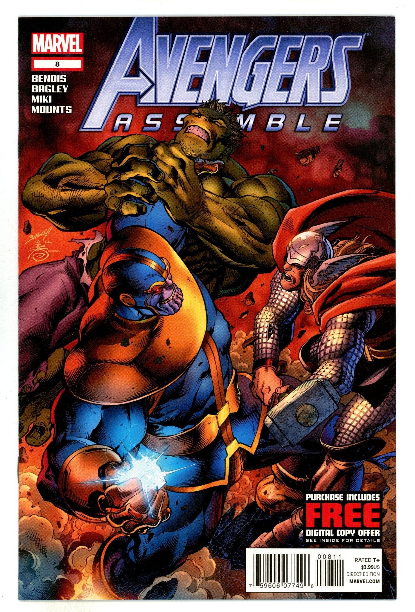 Avengers Assemble Vol 2 8  High Grade  (2012)  