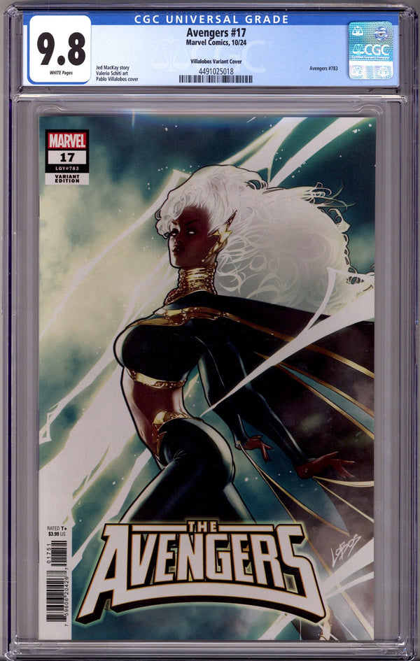 Avengers Vol 9 17 CGC 9.8 (NM/M) (2024) Villalobos Variant