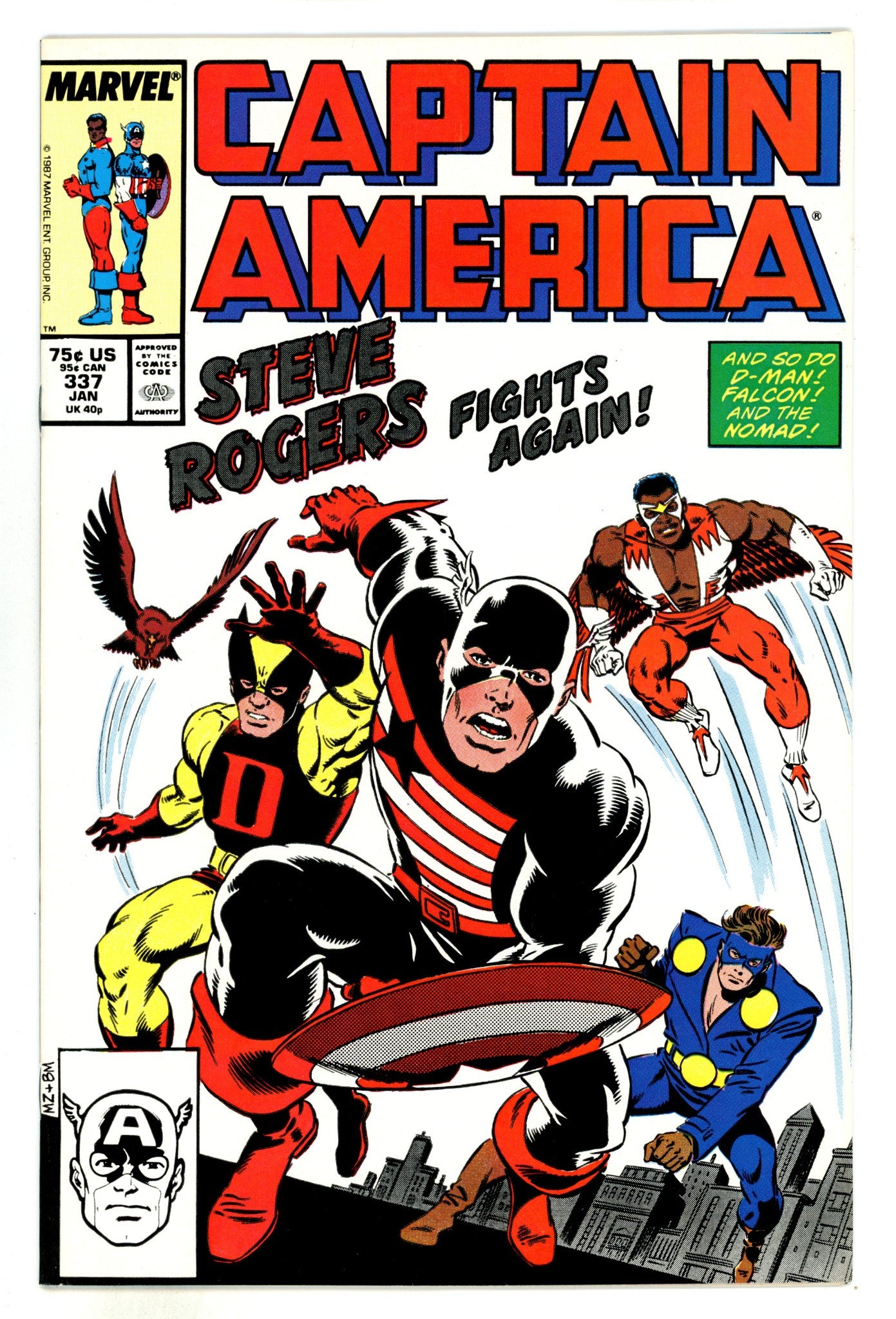 Captain America Vol 1 337  VF/NM (9.0)  (1988)  