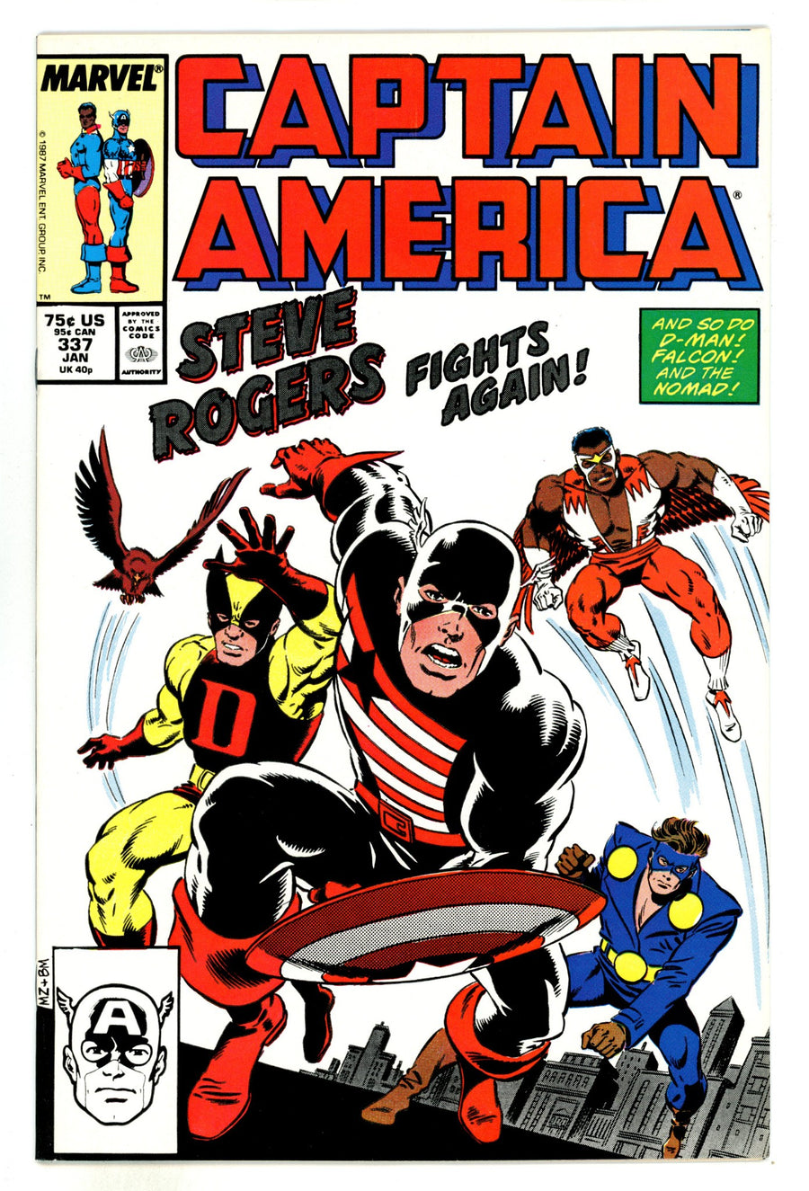 Captain America Vol 1 337  VF/NM (9.0)  (1988)  