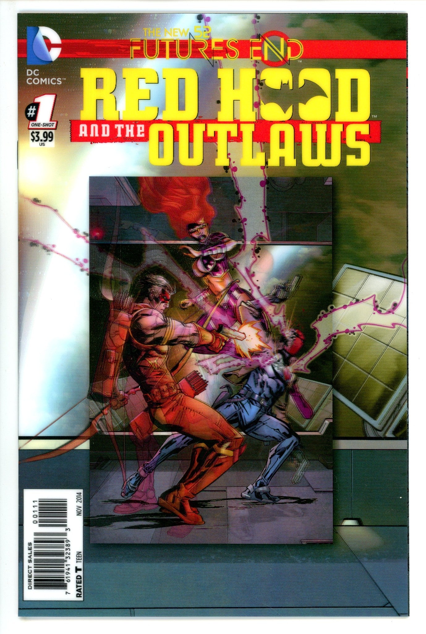 Red Hood and the Outlaws: Futures End 1 3-D Motion Cover (2014)
