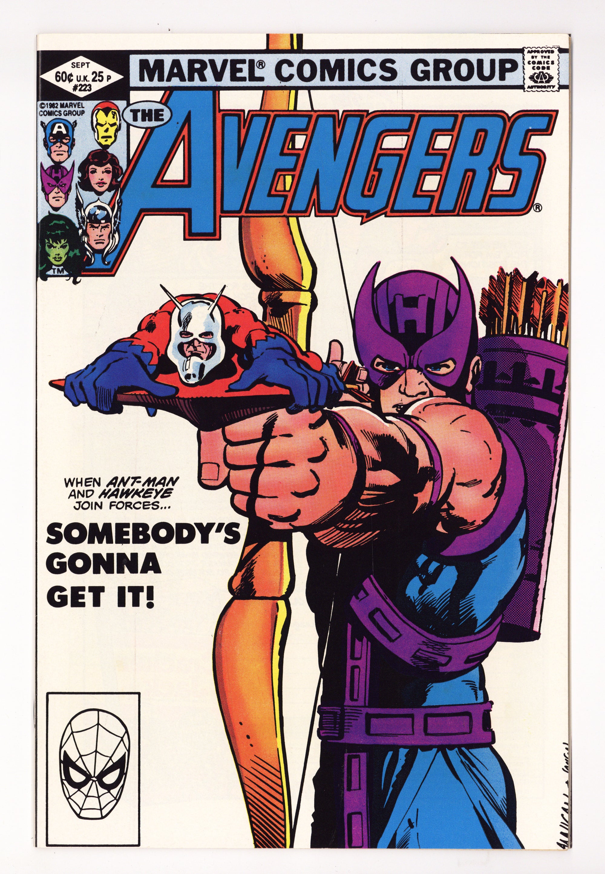 The Avengers Vol 1 223  VF/NM (9.0)   (1982)        